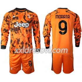 Juventus Morata 9 Treći Dječji Komplet Dresovi za Nogomet 2020-2021 Dugim Rukavima (+ kratke hlače)